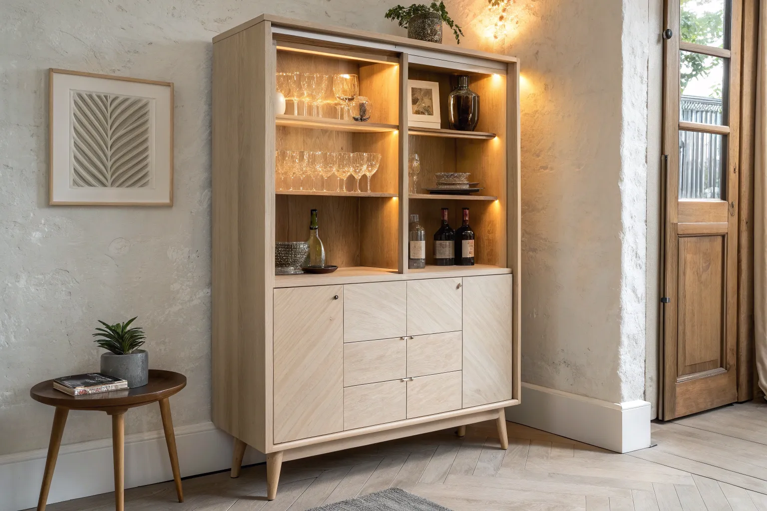 17+ Stylish Modern Bar Cabinet Designs for Home Ideas